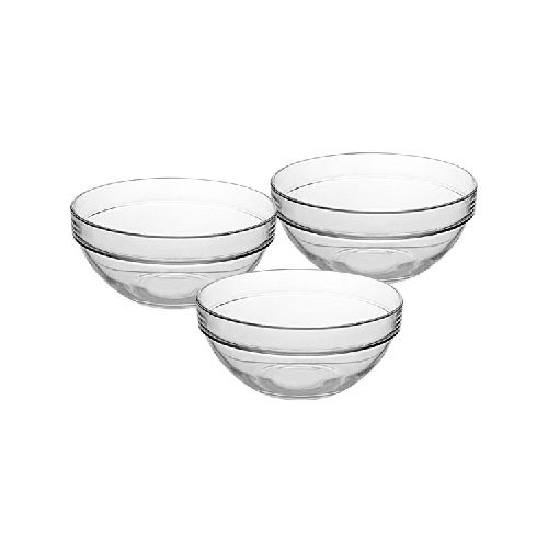 Bowl de vidrio 1720ml x3, en caja  Ninguna