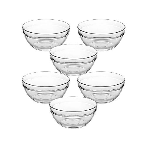 Bowl compotera de vidrio 325ml x6, en caja  Ninguna