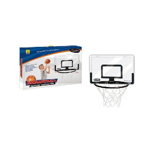 Tablero de basket para colgar, de acrílico con pelota e inflador, en caja  Ninguna