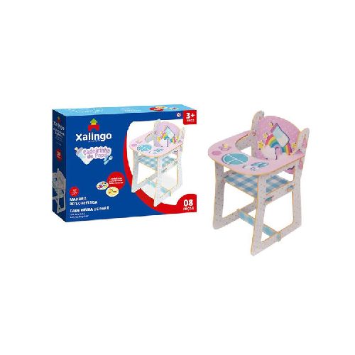 Silla para muñeca para armar de madera, XALINGO, en caja  