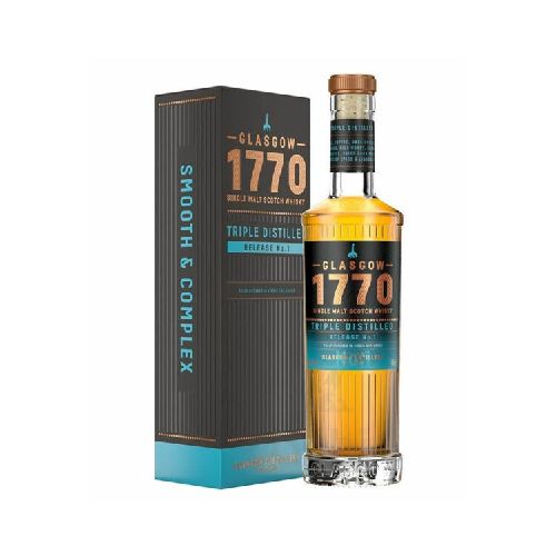 Whisky Glasgow 1770 Single Malt Triple Distilled 500ml