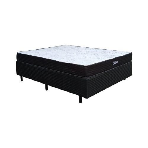 2 Plazas Sommier Base Box Colchon Super Mega Espuma Reversible 138 x 188 x 16 cm - 130 Kg