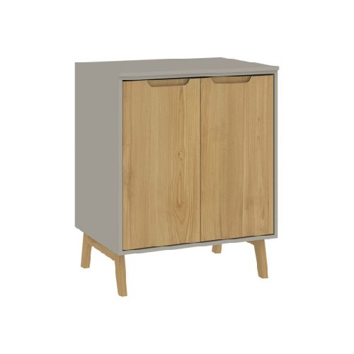 Mueble Alacena y Mesada de Cocina con estante en MDP - Madera - Línea Melilla - Cinza