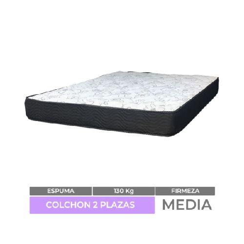 Colchón 2 Plazas Reversible Mulata Firm 100% Espuma 138 x 188 x 20 cm - 130 Kg