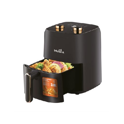 Freidora sin Aceite Air Fryer 3 Litros Mulata - Negro