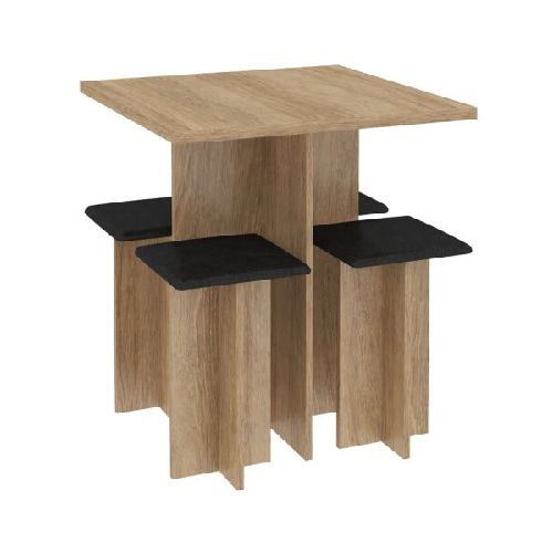 Juego De Comedor Mesa con 4 Sillas Banquetas - Carvale