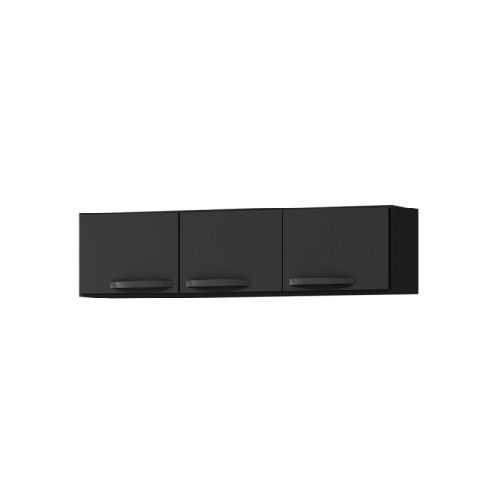 Mueble Aéreo de Cocina 3 Puertas - Negro