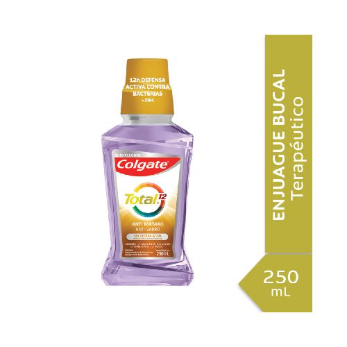 Enjuague bucal COLGATE Total 12 anti sarro 250 ml - Disco