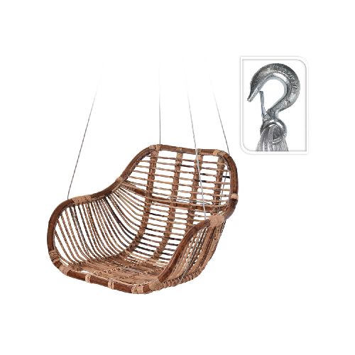 Hamaca colgante en rattan 70x41,5x69 cm - Disco