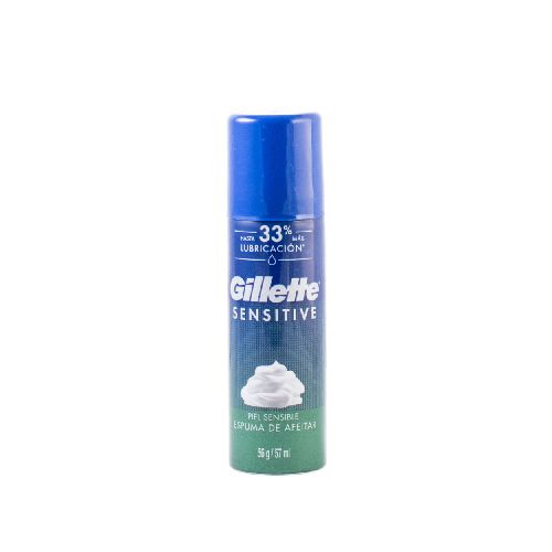 Espuma de afeitar GILLETTE Foam sensitive 56 g - Disco