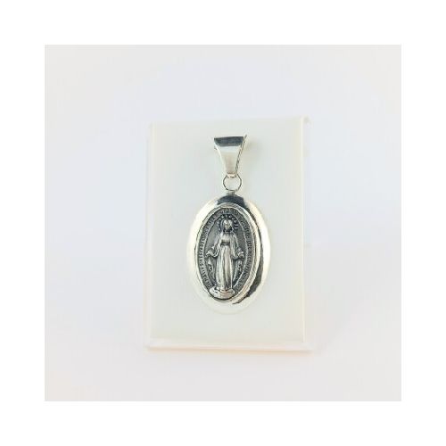 Medalla de la Virgen Milagrosa en plata 925. Ideal para Cunero.