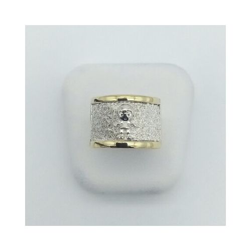 Anillo de plata 925 con double en oro 18 Ktes. LINEA KIDS, VARON