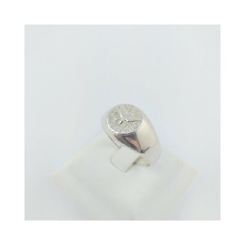 Anillo religioso de plata 925 Espíritu Santo 1cm, diámetro interno 19mm #20.