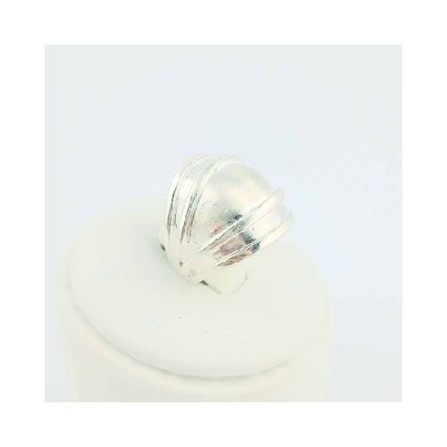 Anillo arenado de Plata 925.