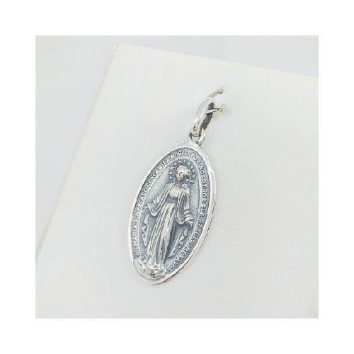 Medalla religiosa de plata 925, Virgen Milagrosa.