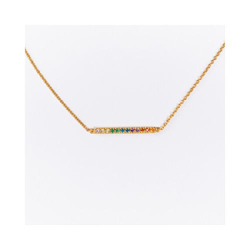 Collar Rainbow - Plata y Baño de Oro