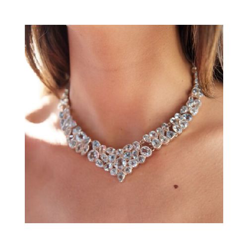 Collar Charlotte Topacio Celeste - Plata 925