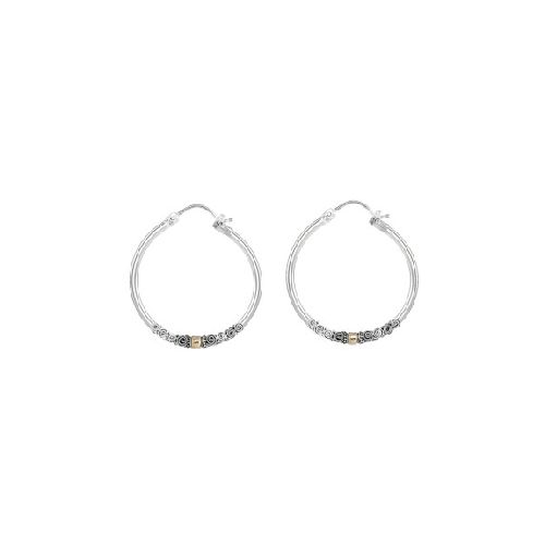 Aros Rustic N°2 - Plata y Oro