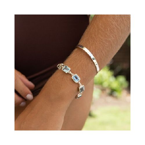 Pulsera Burkina Topacio - Plata 925