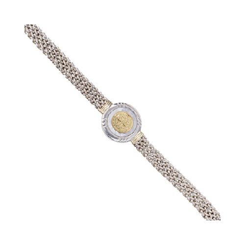 Pulsera San Benito Nacar - Plata y Oro