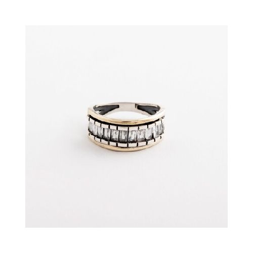 Anillo Bonjour White - Plata y Oro