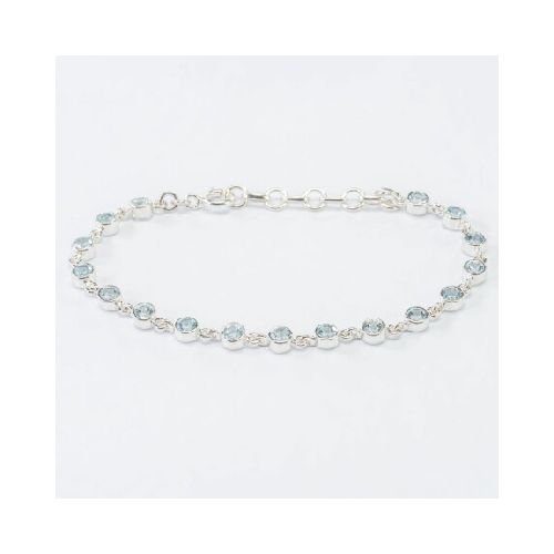 Pulsera Monroe Topacio Celeste - Plata 925