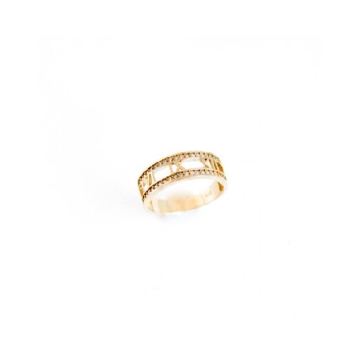 Anillo Números Romanos - Oro 10k