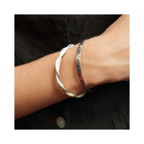 Brazalete Trenzado - Plata 925