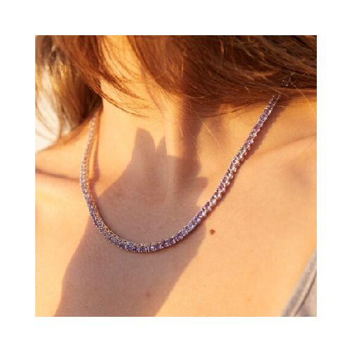 Collar Amara Amatistas - Plata 925