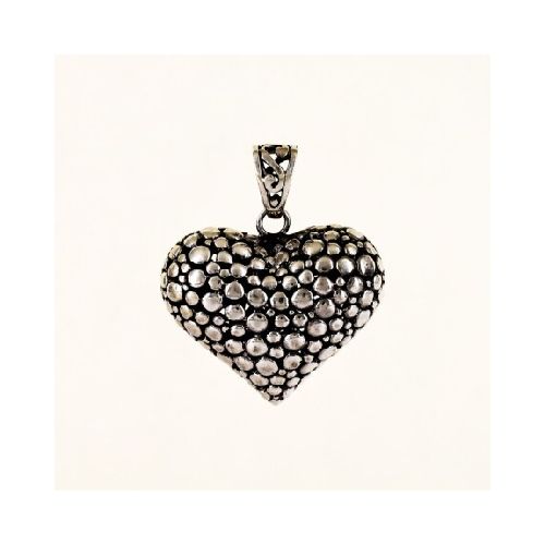 Dije Corazon Burbujas N°2 - Plata 925