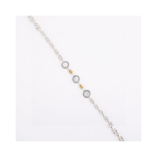 Pulsera 3 Nácar - Plata y Oro