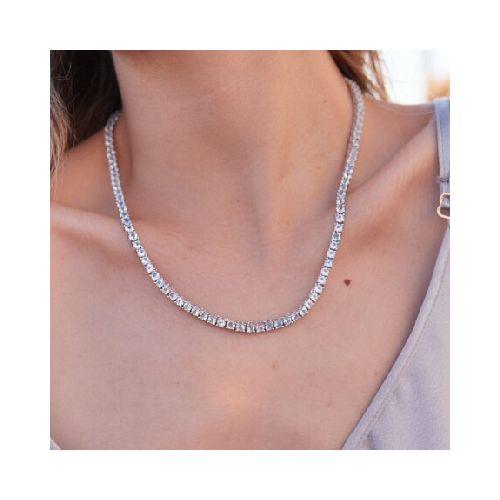 Collar Amara Topacio Celeste - Plata 925