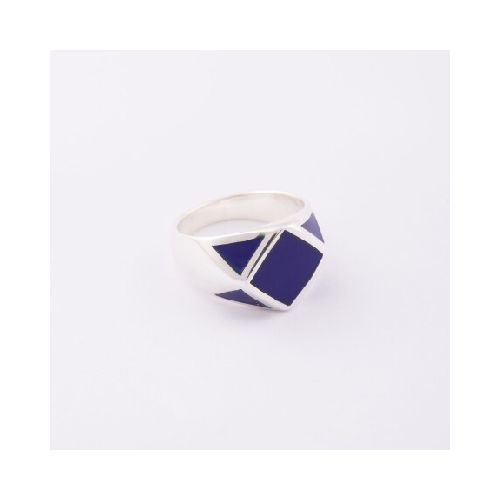 Anillo Rombo Lapislazuli - Plata 925