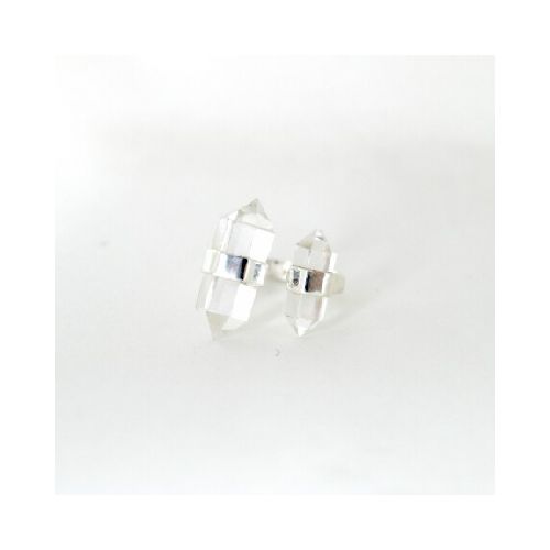 Anillo Dallas Nº2 Cuarzo Cristal - Plata 925