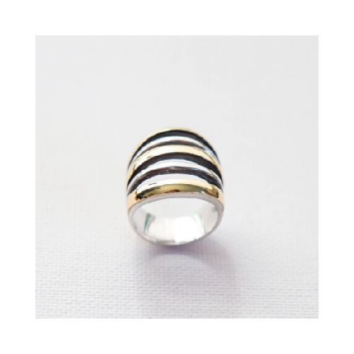 Anillo Cinco Alianzas - Plata y Oro