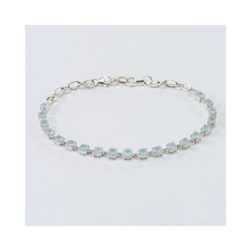 Pulsera Agua Marina - Plata 925