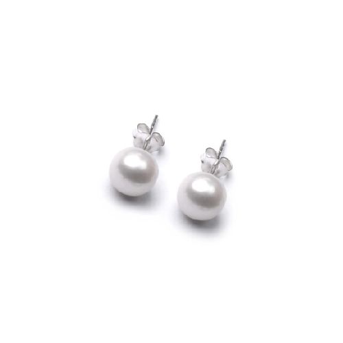 Caravanas White Pearls 8mm