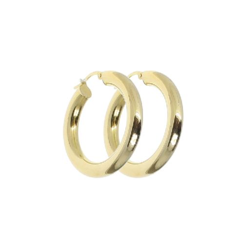 Aros criollos en oro amarillo 18k N0981