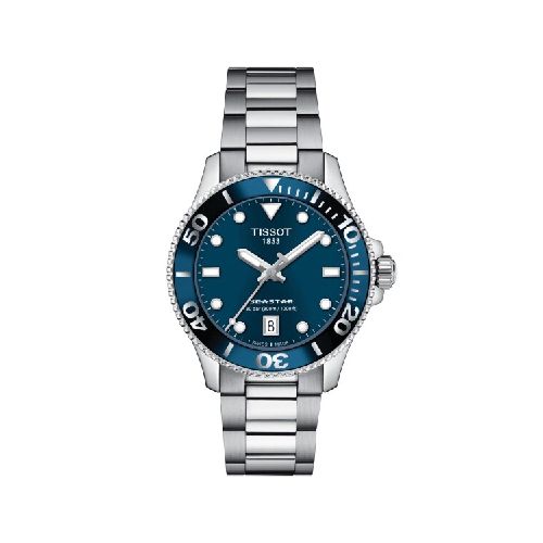 Reloj Tissot SEASTAR 1000 36mm - esfera y bisel azul