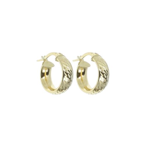 Caravanas, aros en oro 18k N8114