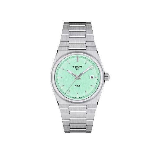 Reloj Tissot PRX 35MM con esfera verde agua