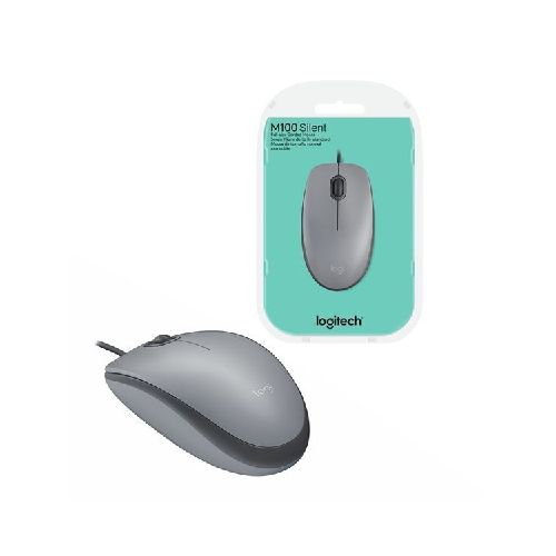 Mouse óptico Logitech M110 silent silver