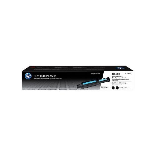 HP 103AD Reload Kit Paquete de 2 Negro Recarga de Tóner Neverstop