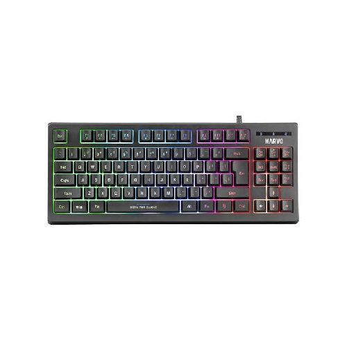 Teclado Gaming Español Marvo K607 Membrana Con Iluminación