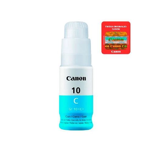 Botella De Tinta Canon Cian GI-10 C 70ml