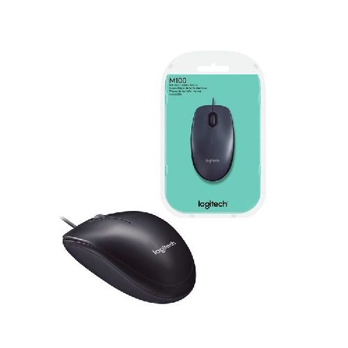 Mouse óptico Logitech M100 negro