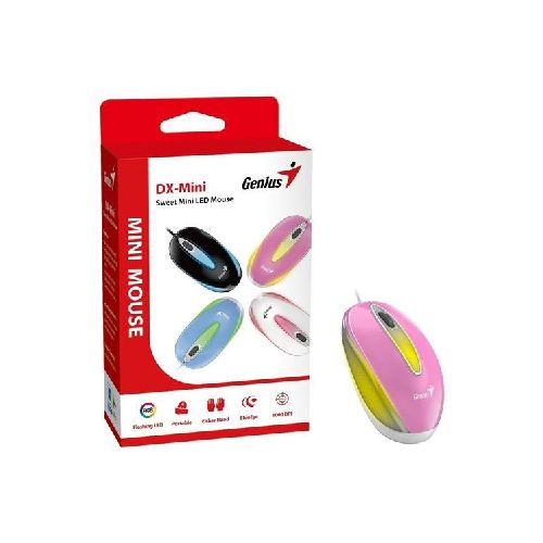 Mouse Genius DX-mini LED rosa