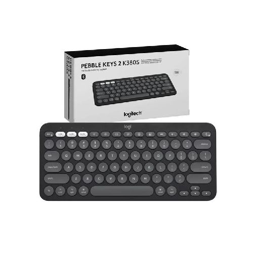 Teclado Logitech K380S Pebble Keys 2 bluetooth grafito