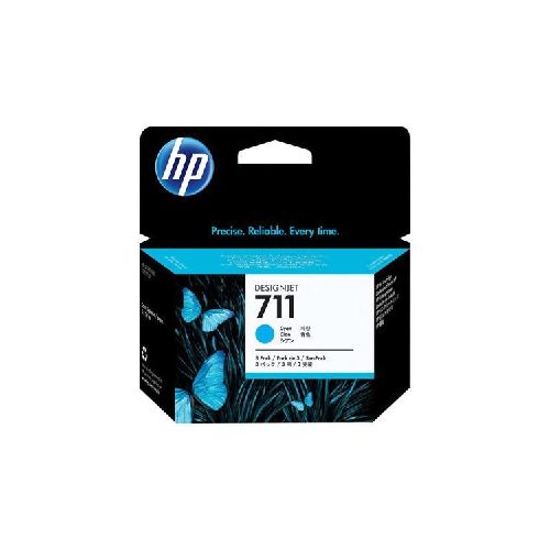 HP 711 - Paquete de 3 - 29 ml - cián - original - DesignJet - cartucho de tinta - para DesignJet T100, T120, T120 ePrinter, T125, T130, T520, T520 ePrinter, T525, T530