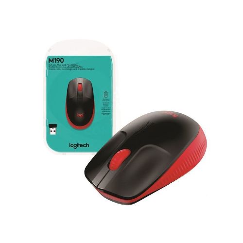 Mouse Logitech M190 rojo